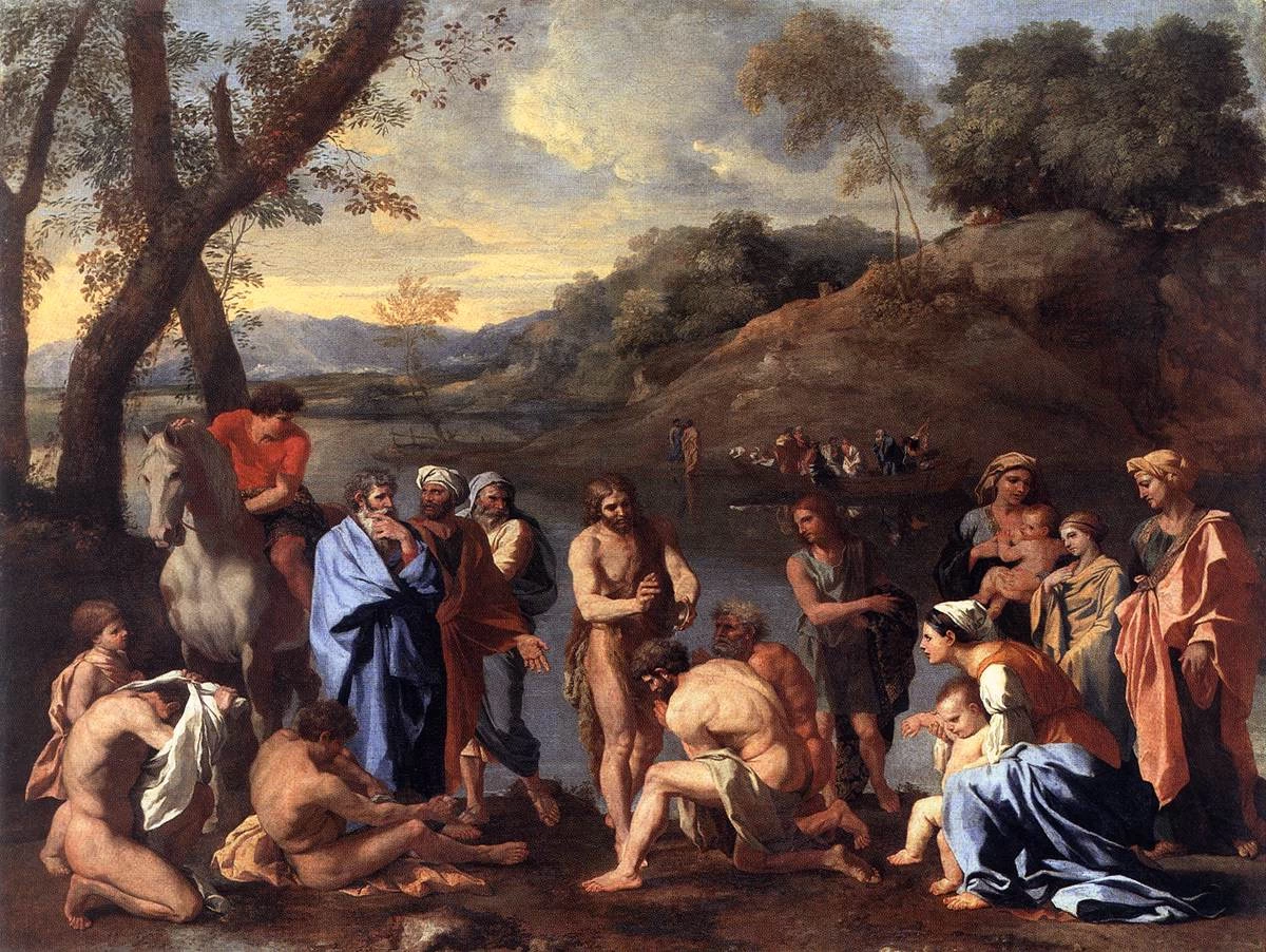 San Giovanni Battista battezza il popolo - Musée du Louvre, Paris